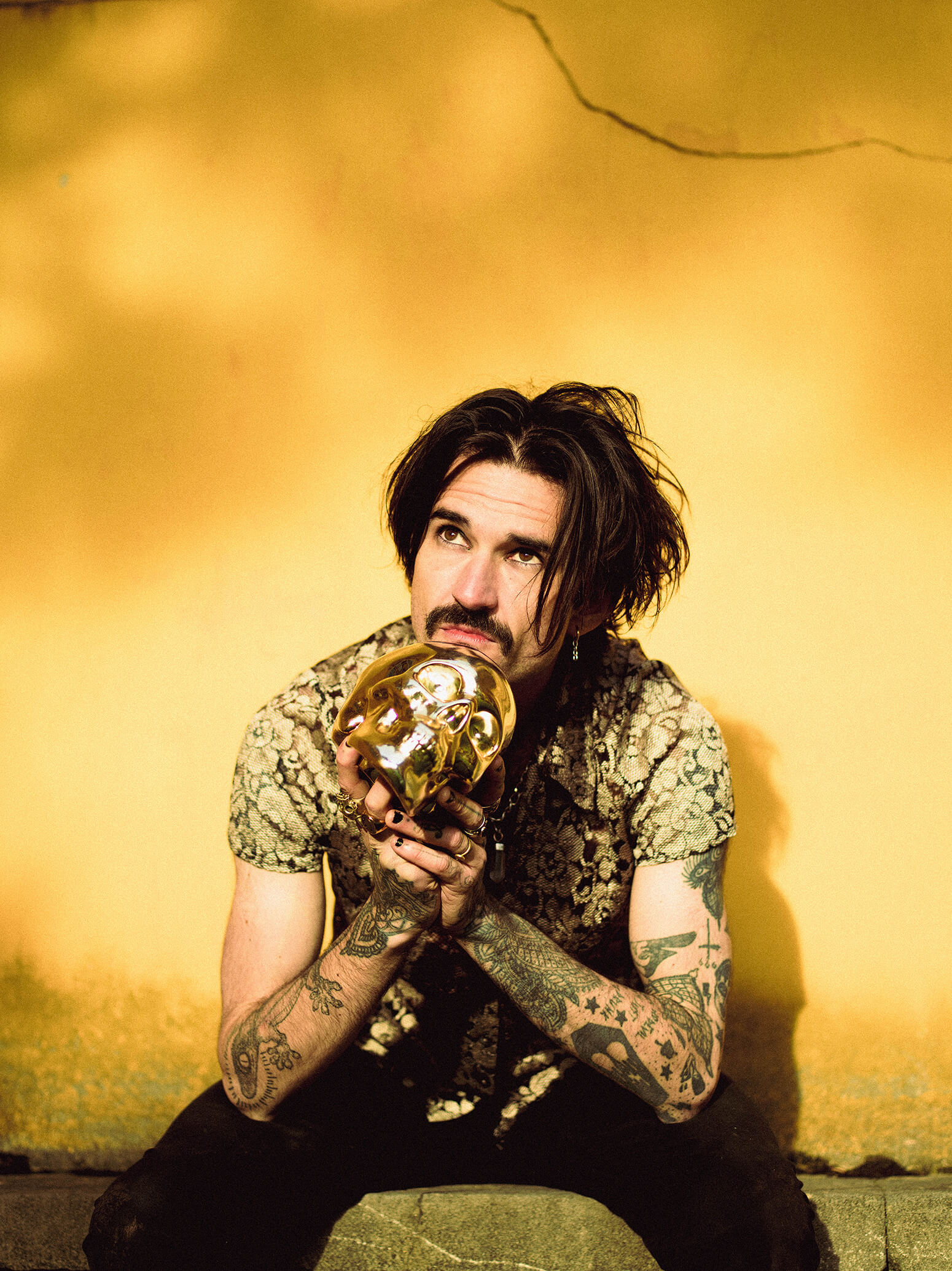 Stanley Duke with a Gold Skull